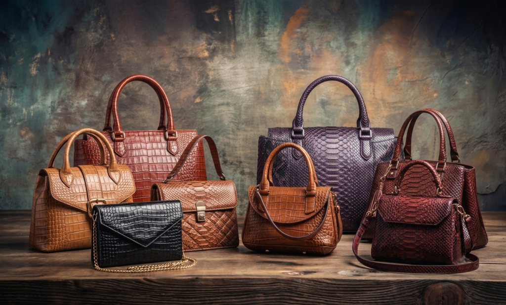 Embossed Leather Bags