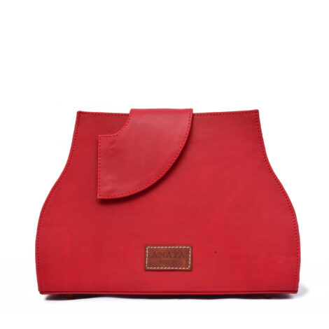 Anaya Boston Handmade Red Leather Shoulder Bag
