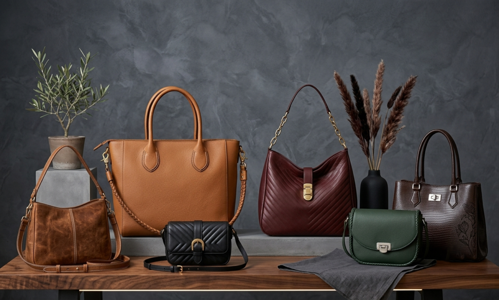 Plain Leather Bags
